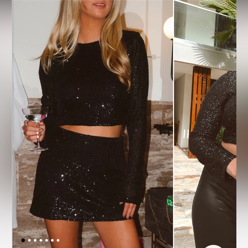 Show Me Your Mumu Last Call Top in Midnight Glitz Sequins